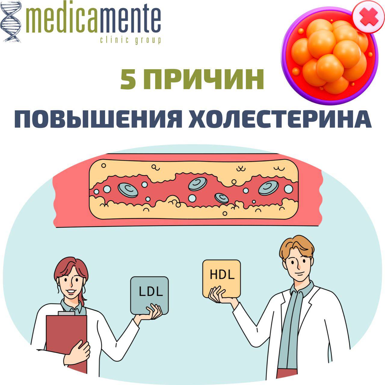 5 причин повышения уровня холестерина